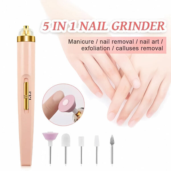 Portable Electric Nail Drill Set – Rechargeable Manicure & Pedicure Kit